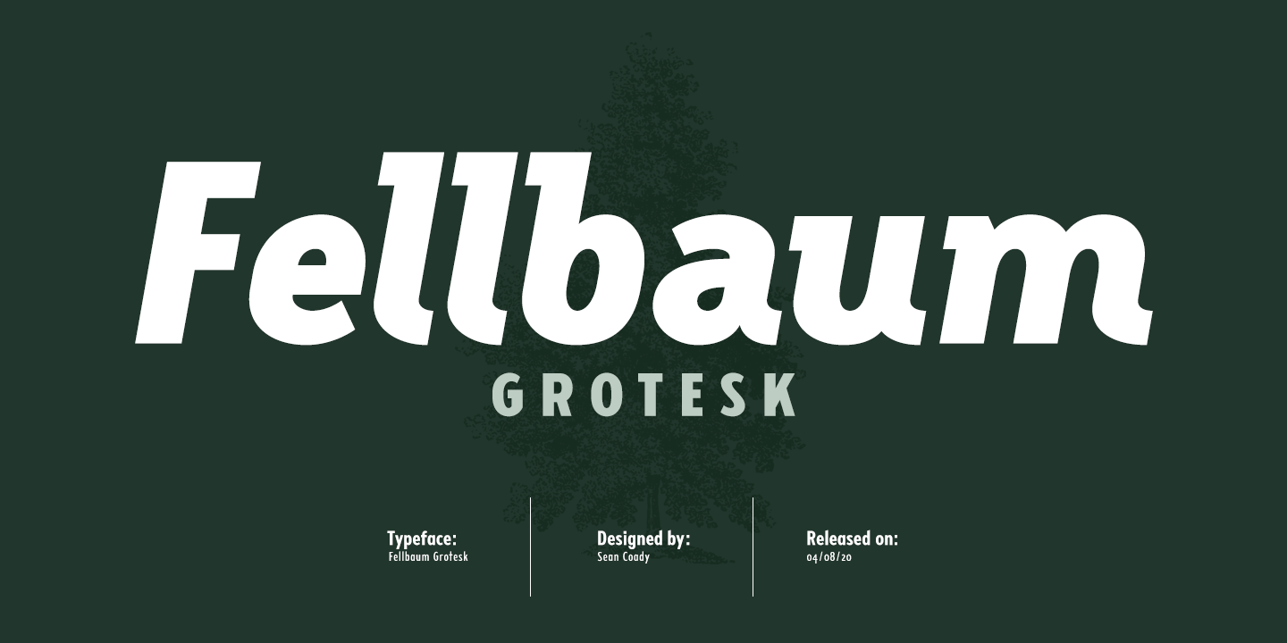 Пример шрифта Fellbaum Grotesk